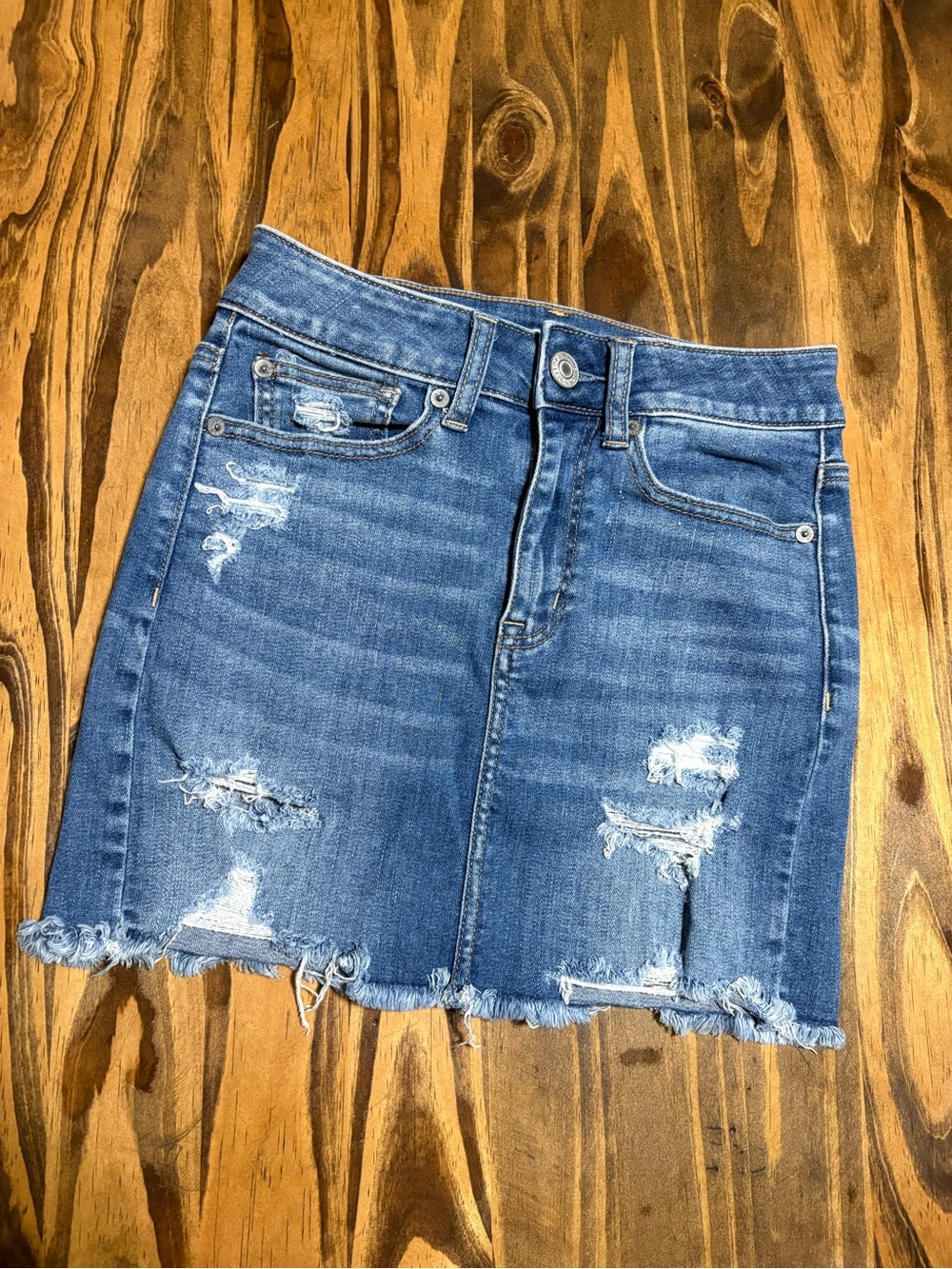 American Eagle Outfitters Women’s Size 0 Regular Super Stretch Hi Rise Miniskirt